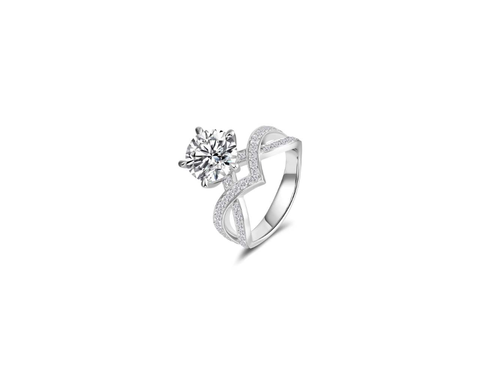Intertwined Love Diamond Ring