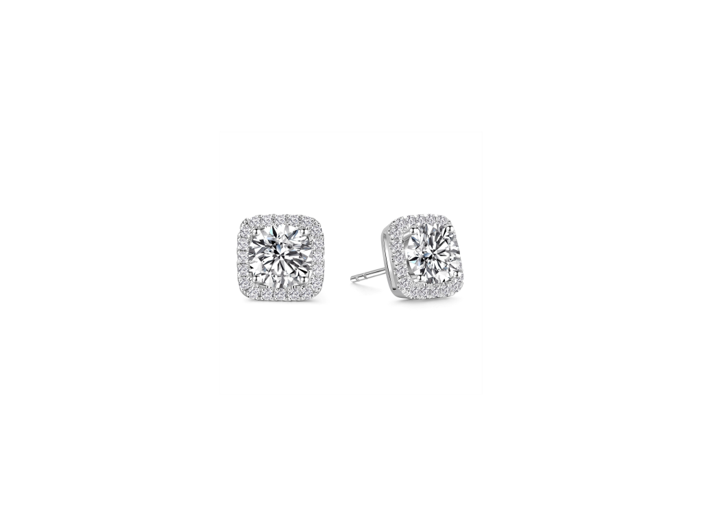 Noble Square Diamond Earrings