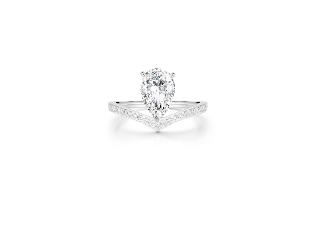 Dreamy Pear - shaped Diamond Ring
