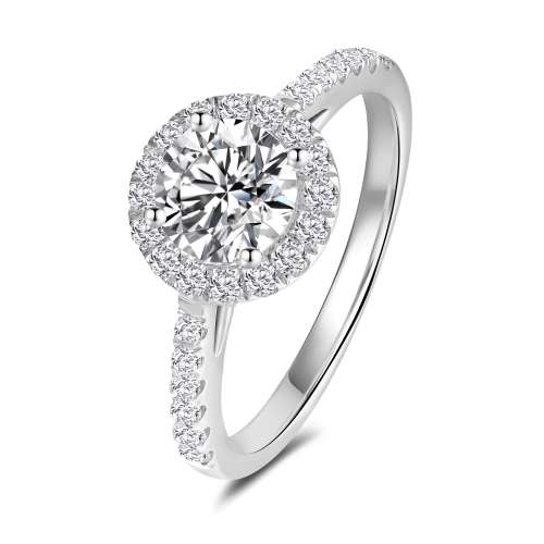 Luxurious Halo Diamond Ring