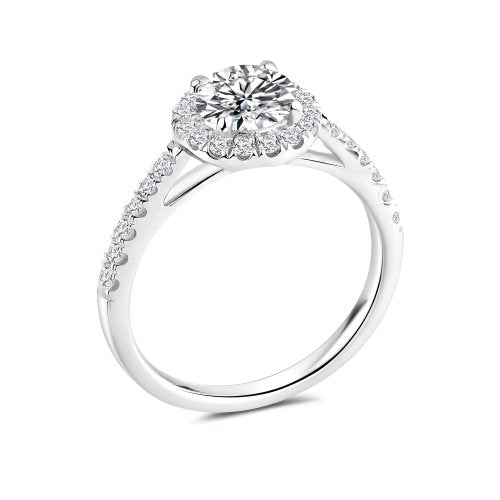Luxurious Halo Diamond Ring