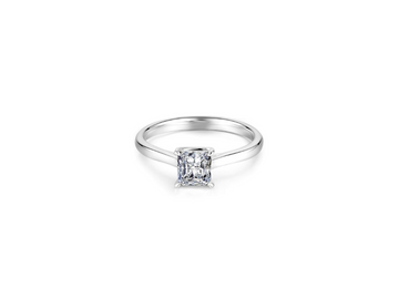 Elegant Square Diamond Ring