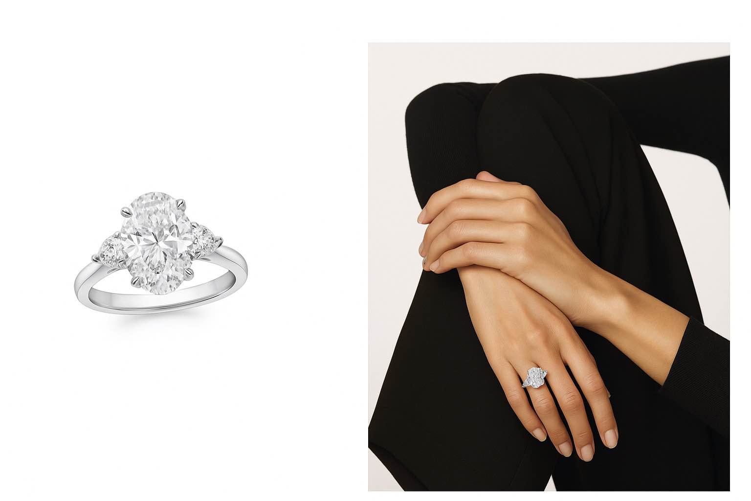 Dreamy Color Oval Diamond Ring