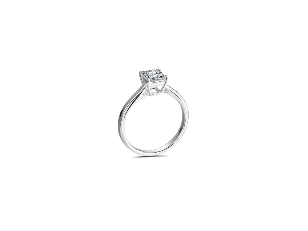 Elegant Square Diamond Ring