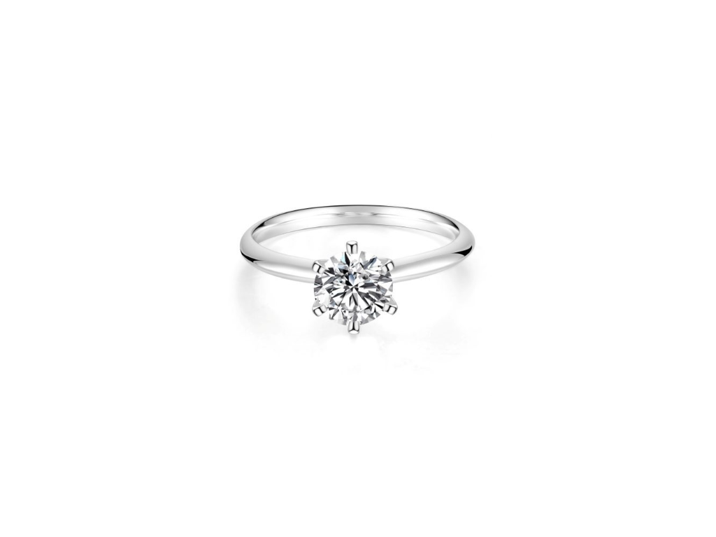 Flowing Light Classic Diamond Ring