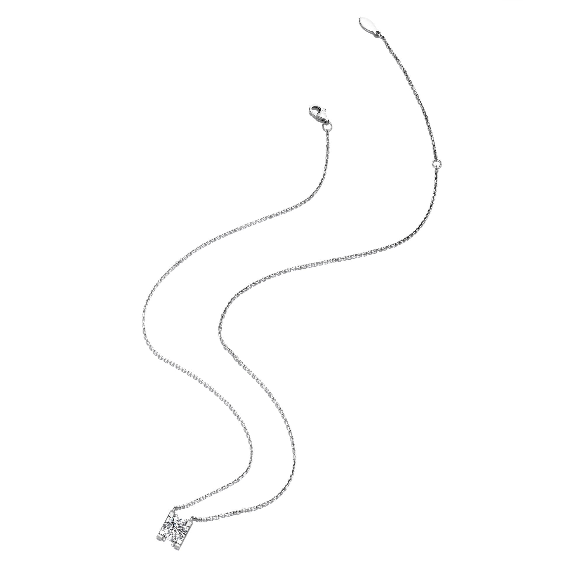 Elegant Square Diamond Necklace