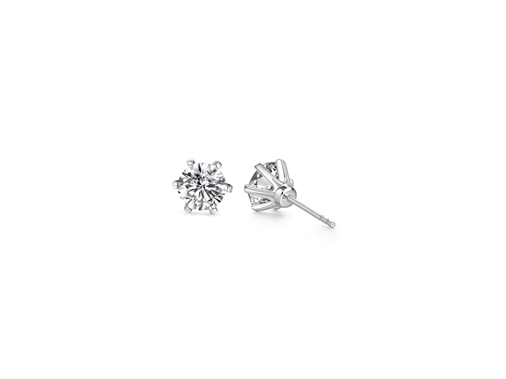 Noble Solitaire Stud Earrings