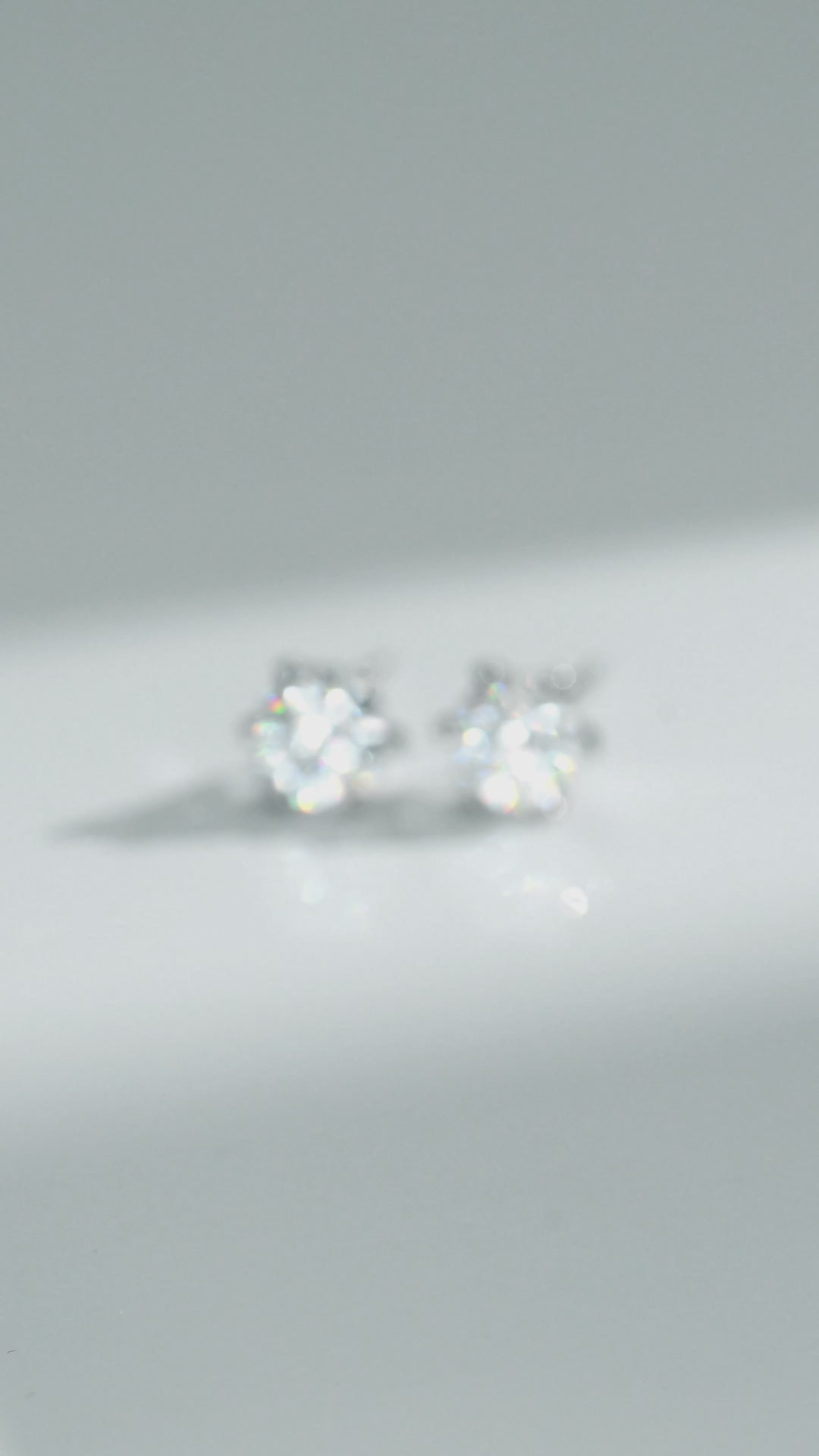 Noble Solitaire Stud Earrings
